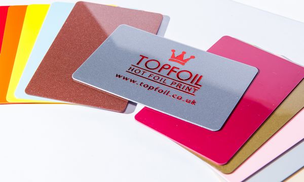 plastic foil printed cards